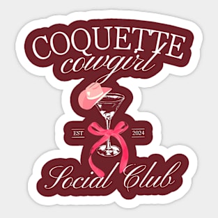 Coquette Cowgirl Social Club Cowboy Lover Sticker